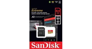 MEMORY CARD MICRO SD 64GB SANDISK EXTREME 4K UHD
